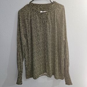 BB Dakota Steve Madden Long Sleeve Blouse Women's Size‎ Xl Style #bl44505r